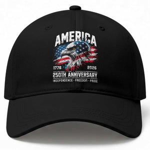 America 250th Anniversary Baseball Cap USA Patriotic Eagle 1776 2026 Independence Freedom Pride TS11 Print Your Wear