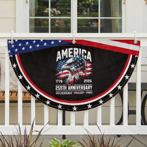 America 250th Anniversary Patriotic Fan Flag USA Eagle 1776 2026 Independence Freedom Pride TS11 2pcs pack Classic Black Print Your Wear