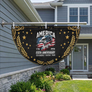 America 250th Anniversary Patriotic Fan Flag USA Eagle 1776 2026 Independence Freedom Pride TS11 2pcs pack Vintage Black Print Your Wear