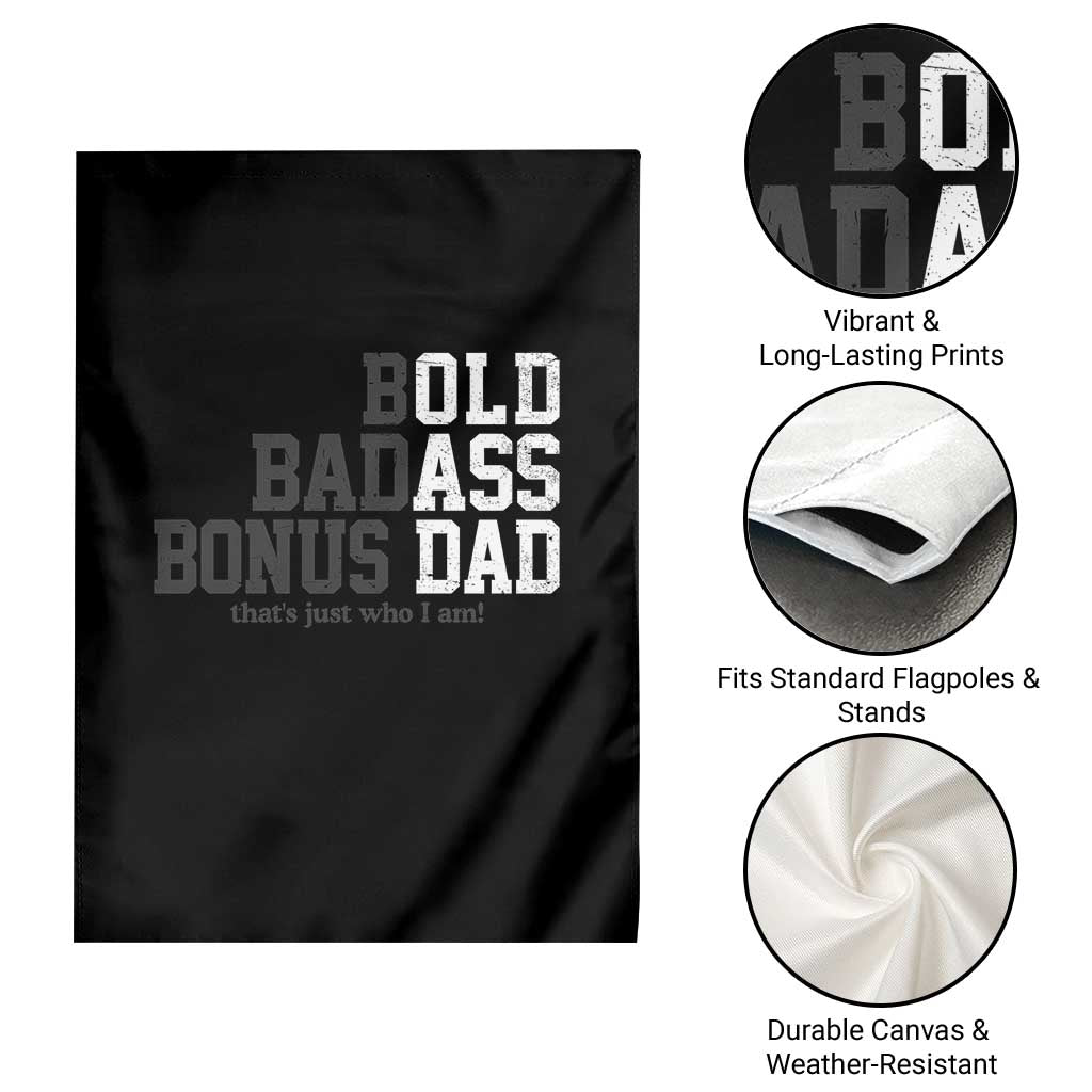 Bold Badass Bonus Dad Garden Flag Old Ass Dad Funny Father's Day Gift TS11 Print Your Wear