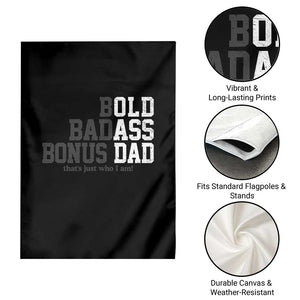Bold Badass Bonus Dad Garden Flag Old Ass Dad Funny Father's Day Gift TS11 Print Your Wear