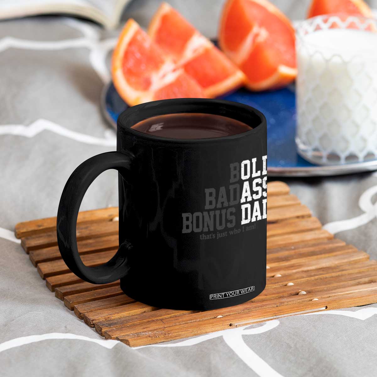Bold Badass Bonus Dad Coffee Mug Old Ass Dad Funny Father's Day Gift TS11 Print Your Wear