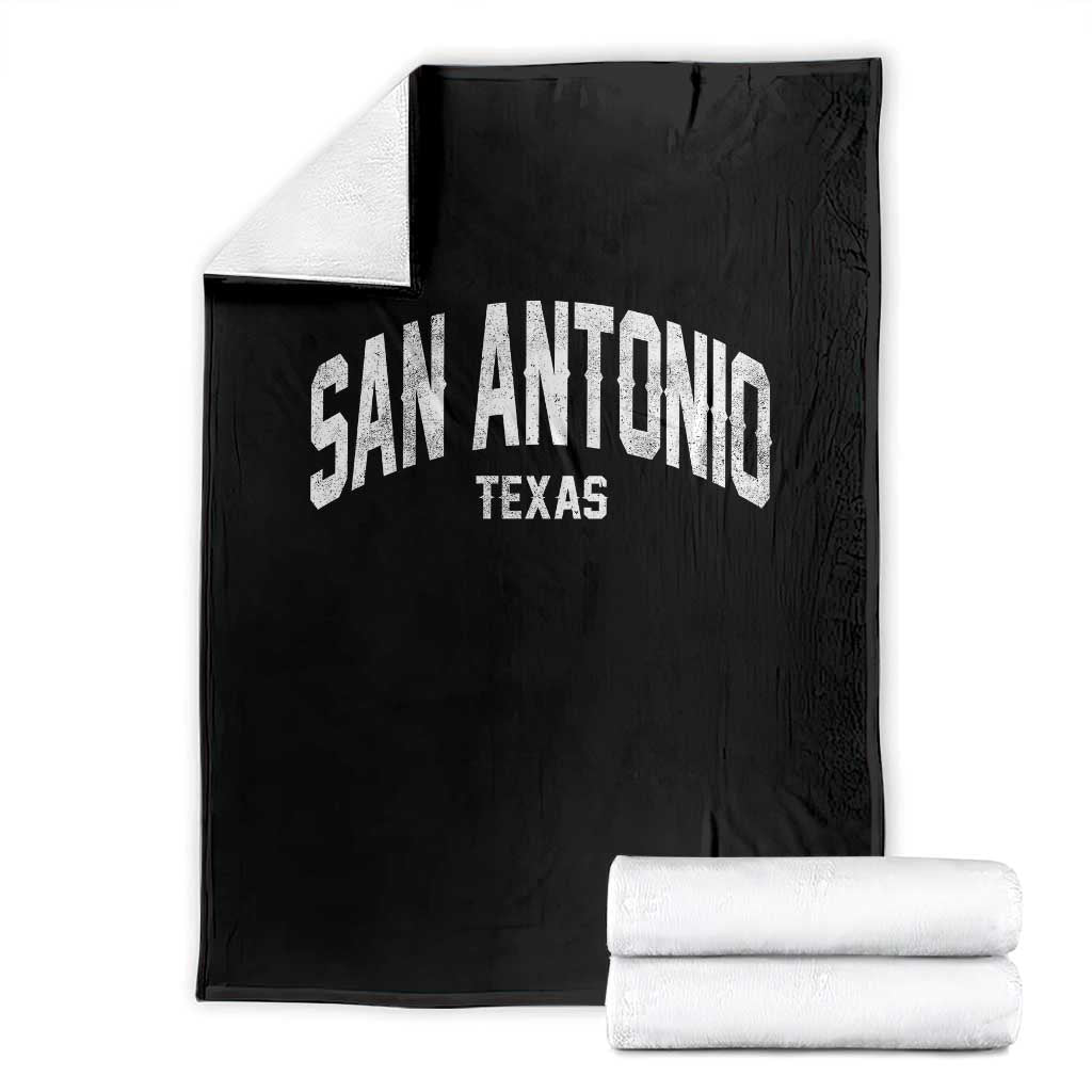 San Antonio Texas TX Vintage Throw Blanket TS11 Black Print Your Wear