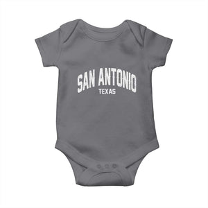 San Antonio Texas TX Vintage Baby Onesie TS11 Charcoal Print Your Wear