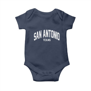 San Antonio Texas TX Vintage Baby Onesie TS11 Navy Print Your Wear