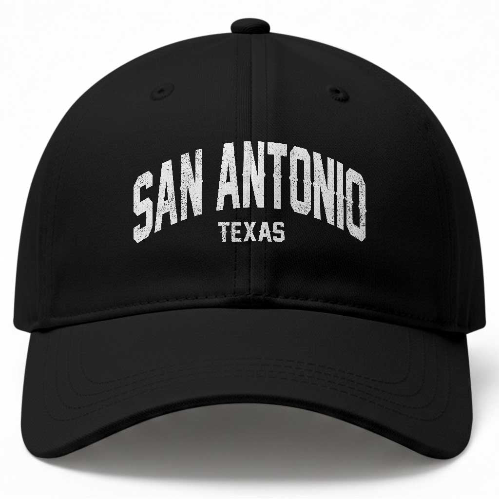San Antonio Texas TX Vintage Baseball Cap TS11 Print Your Wear