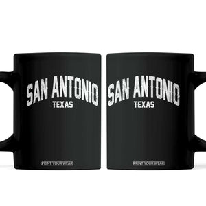 San Antonio Texas TX Vintage Coffee Mug TS11 Black Print Your Wear