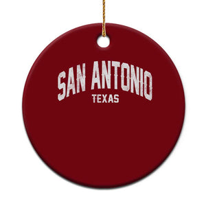 San Antonio Texas TX Vintage Ceramic Ornament TS11 1pc Red Print Your Wear