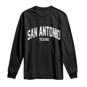 San Antonio Texas TX Vintage Long Sleeve Shirt TS11 Black Print Your Wear