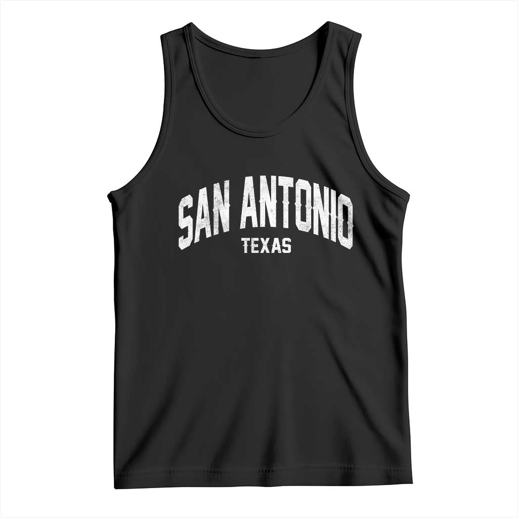 San Antonio Texas TX Vintage Tank Top TS11 Black Print Your Wear