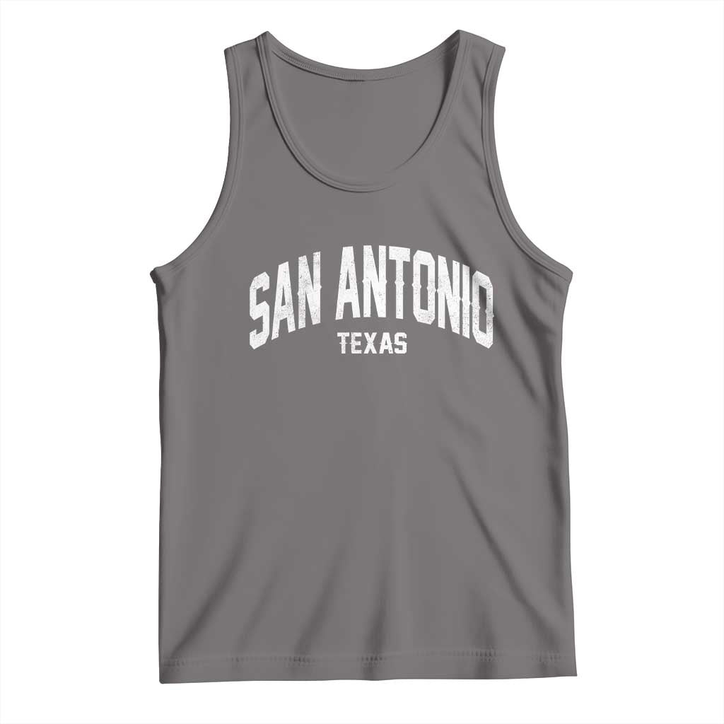 San Antonio Texas TX Vintage Tank Top TS11 Deep Heather Print Your Wear
