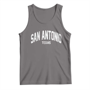 San Antonio Texas TX Vintage Tank Top TS11 Deep Heather Print Your Wear