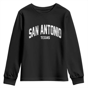 San Antonio Texas TX Vintage Youth Sweatshirt TS11 Black Print Your Wear