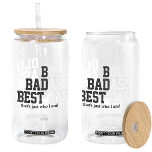 Bold Badass Best Dad Glass Can Funny Old Ass Father Gag Gift TS11 Print Your Wear