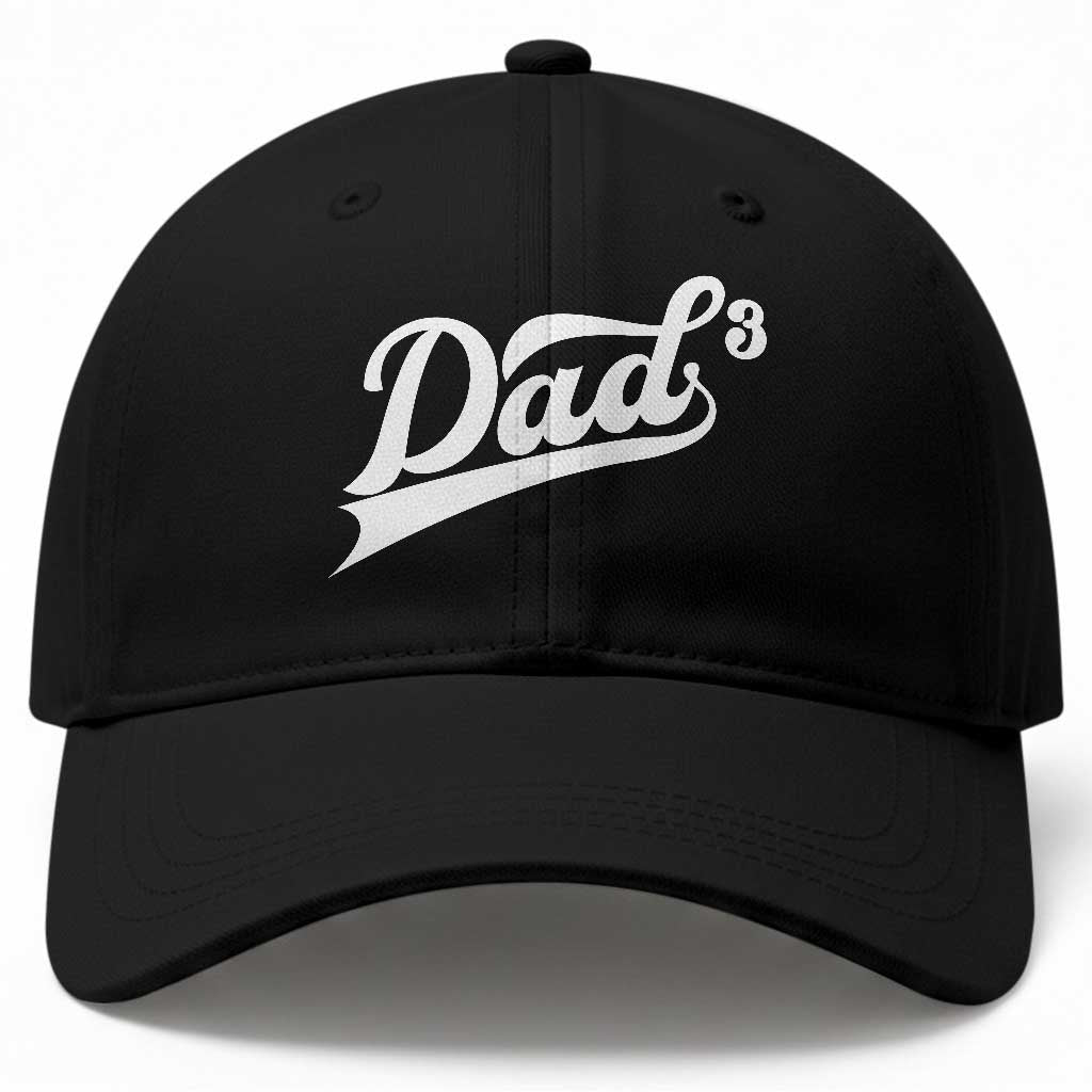 Dad Of Three Baseball Cap Funny Daddy 3 Promoted for The Second Time TS11 Print Your Wear