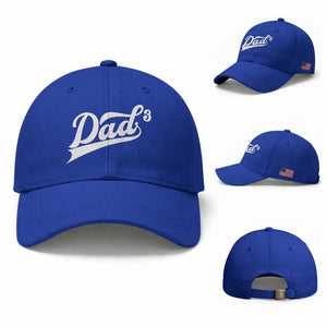 Dad Of Three Baseball Cap Funny Daddy 3 Promoted for The Second Time TS11 Baseball Cap Universal Fit Royal Blue Print Your Wear