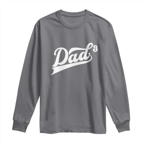 Dad Of Three Long Sleeve Shirt Funny Daddy 3 Promoted for The Second Time TS11 Charcoal Print Your Wear