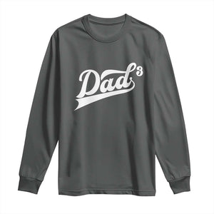 Dad Of Three Long Sleeve Shirt Funny Daddy 3 Promoted for The Second Time TS11 Dark Heather Print Your Wear