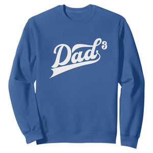 Dad Of Three Sweatshirt Funny Daddy 3 Promoted for The Second Time TS11 Royal Blue Print Your Wear