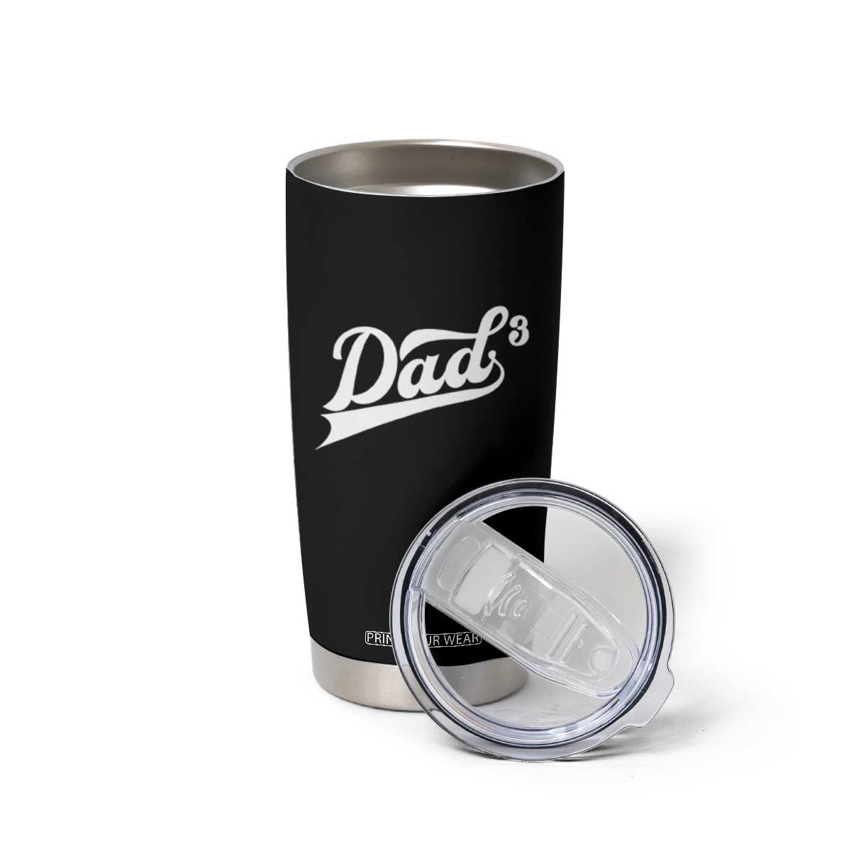 Dad Of Three Tumbler Cup Funny Daddy 3 Promoted for The Second Time TS11 Print Your Wear