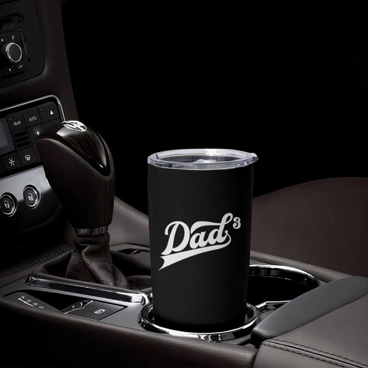 Dad Of Three Tumbler Cup Funny Daddy 3 Promoted for The Second Time TS11 Print Your Wear