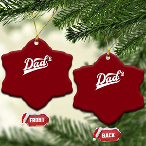 Dad Of Two Ceramic Ornament Funny Daddy 2 Promoted for The Second Time TS11 Print Your Wear