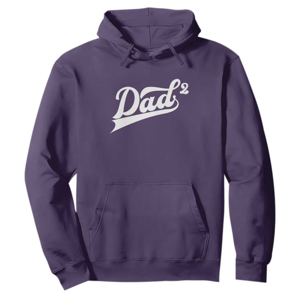 Dad Of Two Hoodie Funny Daddy 2 Promoted for The Second Time TS11 Purple Print Your Wear