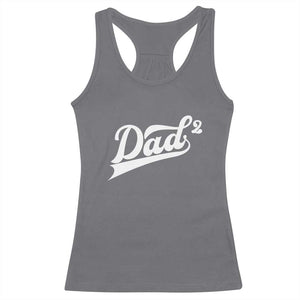 Dad Of Two Racerback Tank Top Funny Daddy 2 Promoted for The Second Time TS11 Charcoal Print Your Wear