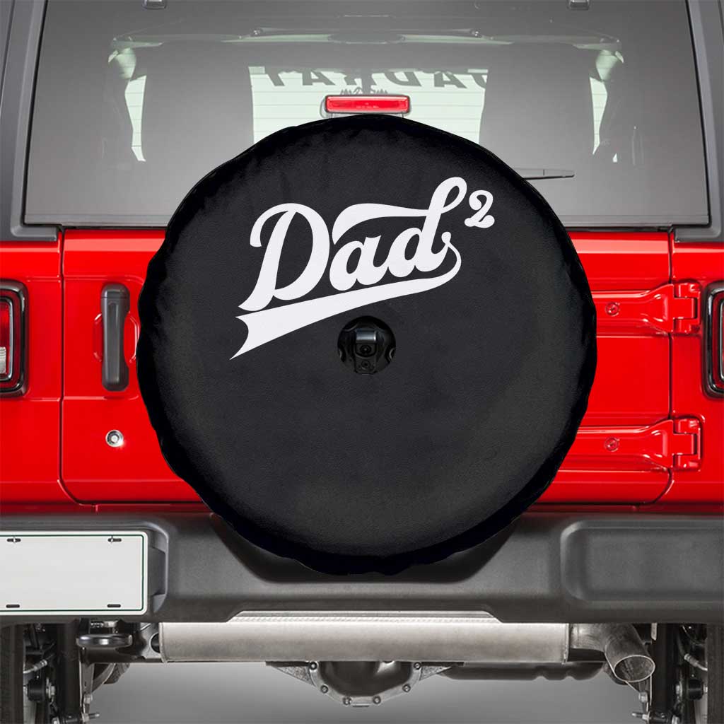 Dad Of Two Spare Tire Cover Funny Daddy 2 Promoted for The Second Time TS11 Black Print Your Wear