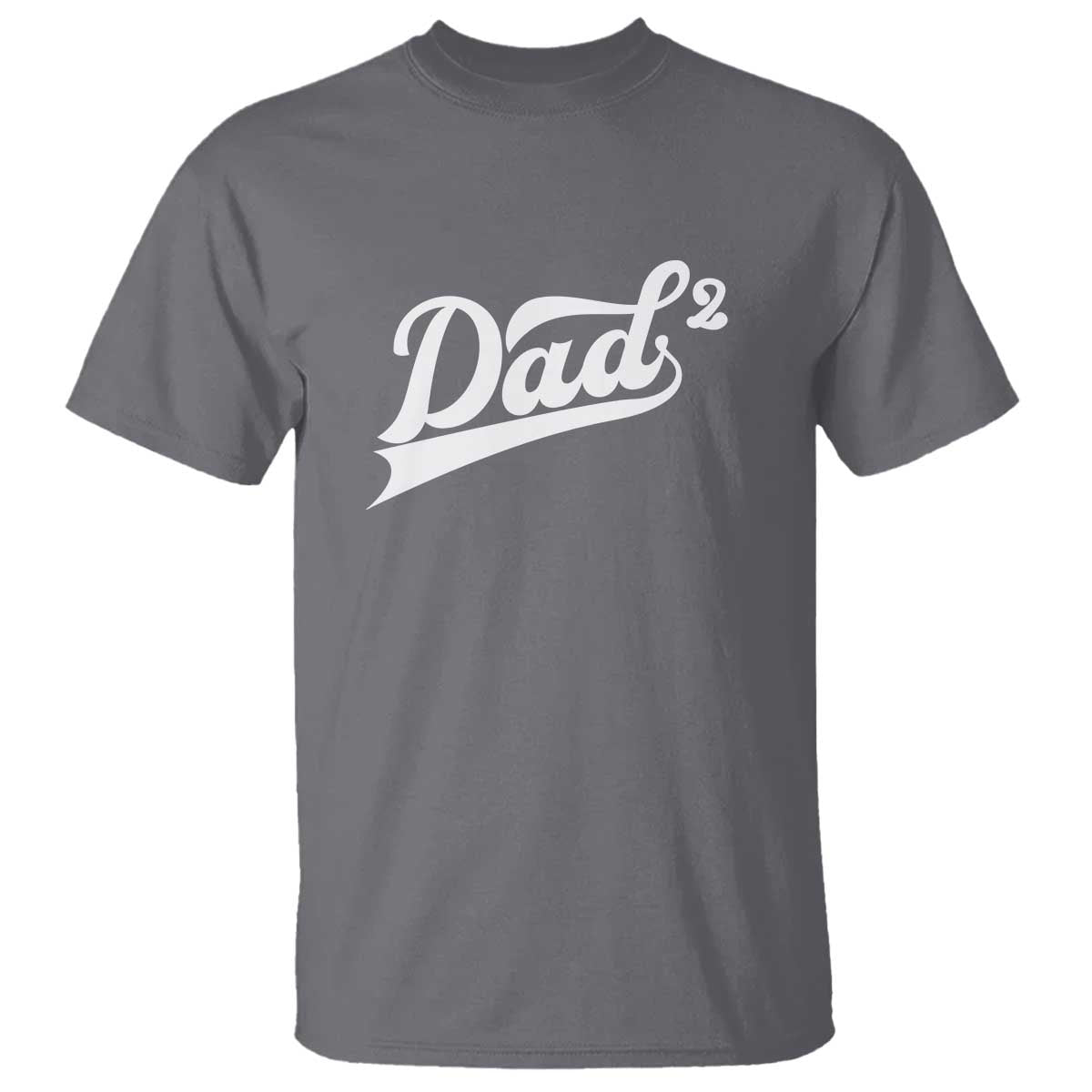 Dad Of Two T Shirt Funny Daddy 2 Promoted for The Second Time TS11 Charcoal Print Your Wear