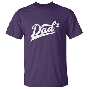 Dad Of Two T Shirt Funny Daddy 2 Promoted for The Second Time TS11 Purple Print Your Wear