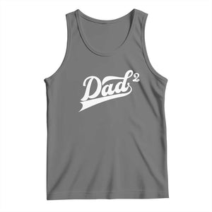 Dad Of Two Tank Top Funny Daddy 2 Promoted for The Second Time TS11 Black Heather Print Your Wear