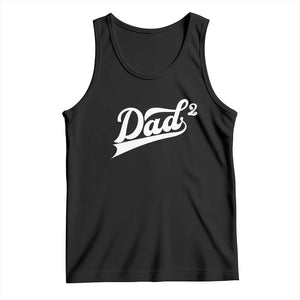 Dad Of Two Tank Top Funny Daddy 2 Promoted for The Second Time TS11 Black Print Your Wear