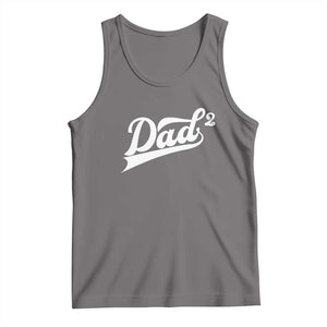 Dad Of Two Tank Top Funny Daddy 2 Promoted for The Second Time TS11 Deep Heather Print Your Wear