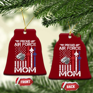 Proud Air Force Mom Ceramic Ornament Military Army Mama Vintage American Flag TS11 Print Your Wear