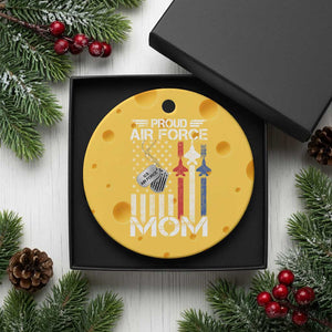 Proud Air Force Mom Ceramic Ornament Military Army Mama Vintage American Flag TS11 1pc Yellow Cheese Print Your Wear