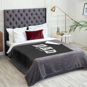 Dad Est 2026 Throw Blanket Promoted To Daddy Fathers Day TS11 Print Your Wear