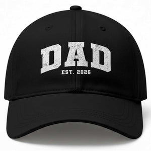 Dad Est 2026 Baseball Cap Promoted To Daddy Fathers Day TS11 Print Your Wear
