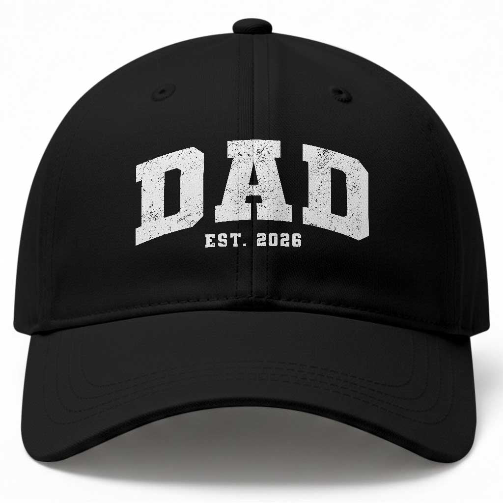 Dad Est 2026 Baseball Cap Promoted To Daddy Fathers Day TS11 Print Your Wear