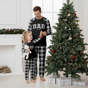 Dad Est 2026 Plaid Pajama Set Promoted To Daddy Fathers Day TS11 White Plaid Print Your Wear