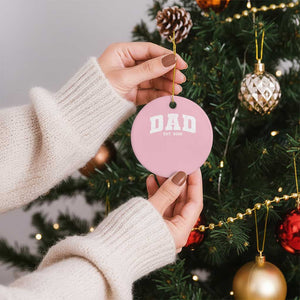 Dad Est 2026 Ceramic Ornament Promoted To Daddy Fathers Day TS11 1pc Light Pink Print Your Wear