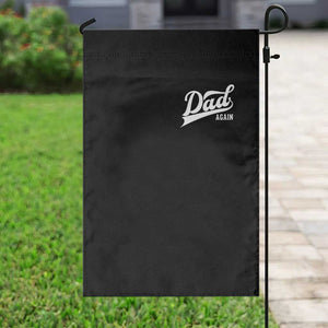 Promoted To Dad Again Garden Flag Funny Daddy Again Pregnancy Announcement TS11 Print Your Wear