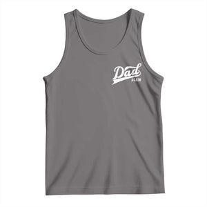 Promoted To Dad Again Tank Top Funny Daddy Again Pregnancy Announcement TS11 Deep Heather Print Your Wear