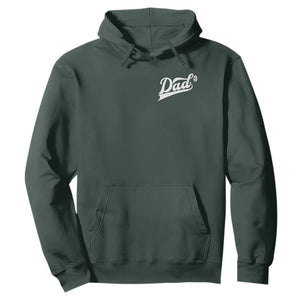 Dad Of Three Hoodie Funny Daddy Cubed Promoted for The Third Time TS11 Dark Forest Green Print Your Wear