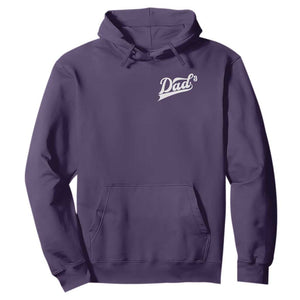 Dad Of Three Hoodie Funny Daddy Cubed Promoted for The Third Time TS11 Purple Print Your Wear