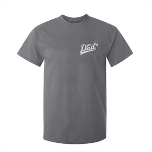Dad Of Three T Shirt For Kid Funny Daddy Cubed Promoted for The Third Time TS11 Charcoal Print Your Wear