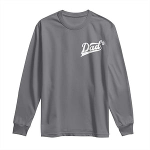 Dad Of Three Long Sleeve Shirt Funny Daddy Cubed Promoted for The Third Time TS11 Charcoal Print Your Wear