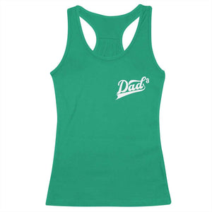 Dad Of Three Racerback Tank Top Funny Daddy Cubed Promoted for The Third Time TS11 Irish Green Print Your Wear