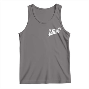 Dad Of Three Tank Top Funny Daddy Cubed Promoted for The Third Time TS11 Deep Heather Print Your Wear