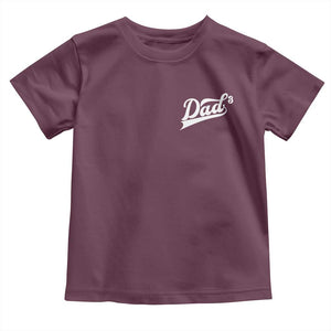 Dad Of Three Toddler T Shirt Funny Daddy Cubed Promoted for The Third Time TS11 Maroon Print Your Wear